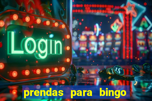 prendas para bingo de natal